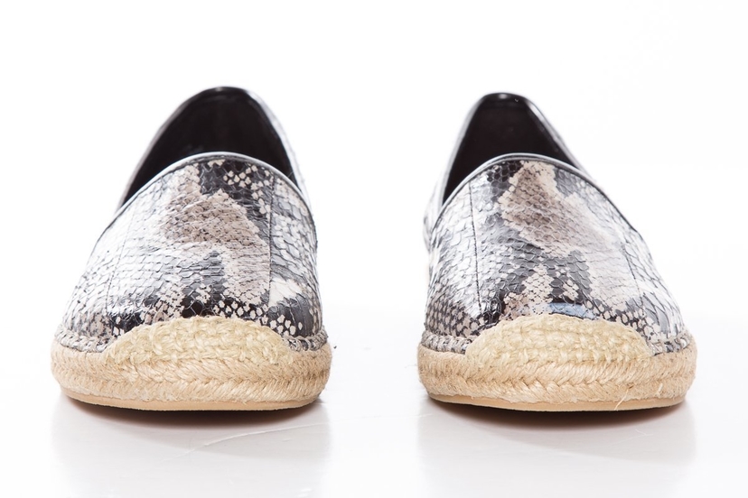 Brian Atwood B Brian Atwood Printed Snake Flat Espadrille SZ 6 Sale Shoes