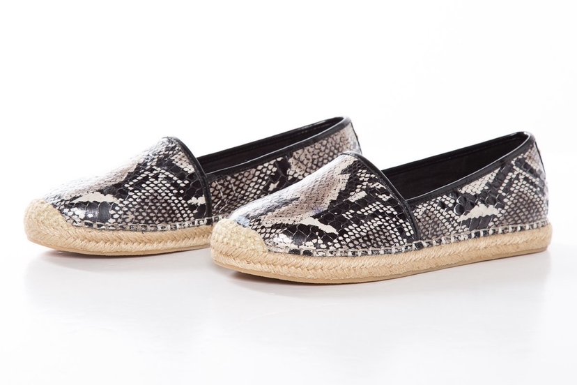 Brian Atwood B Brian Atwood Printed Snake Flat Espadrille SZ 6 Sale Shoes