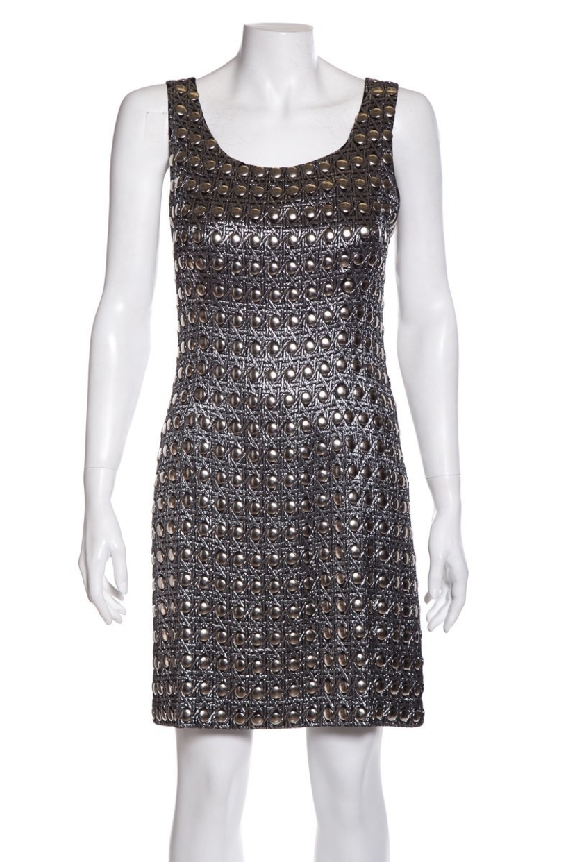 Paco Rabanne Vintage Silver Shift Dress SZ 6 | House Account