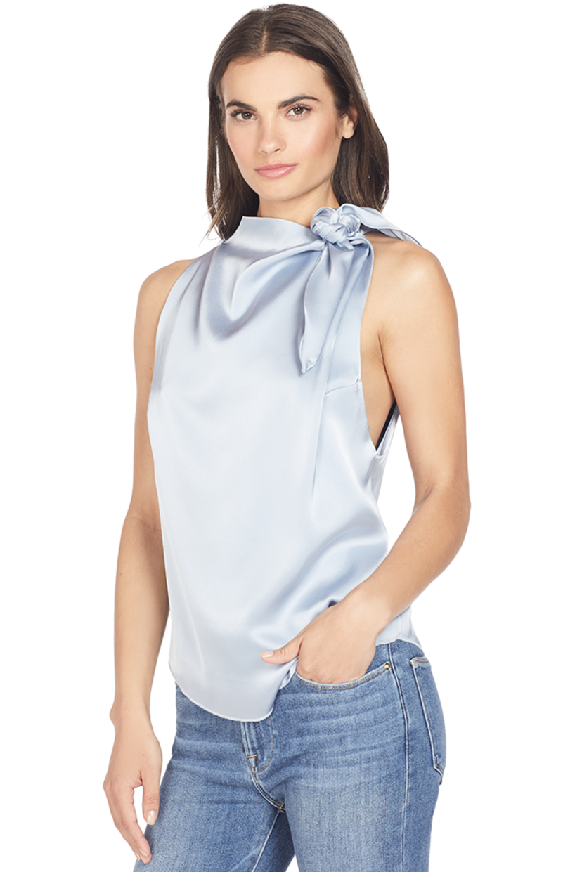 halterneck scarf top