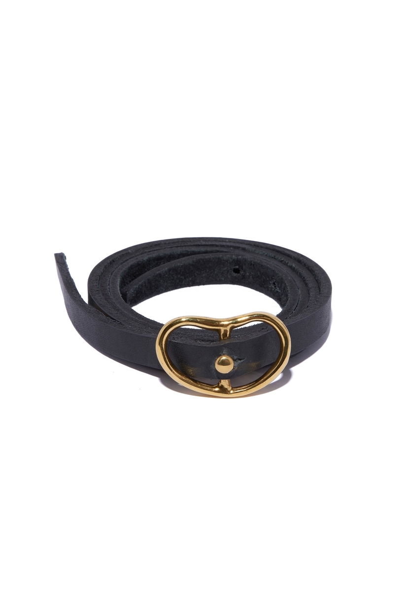 Lizzie Fortunato Skinny Georgia Belt In Black Accessories