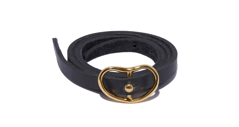 Lizzie Fortunato Skinny Georgia Belt In Black Accessories