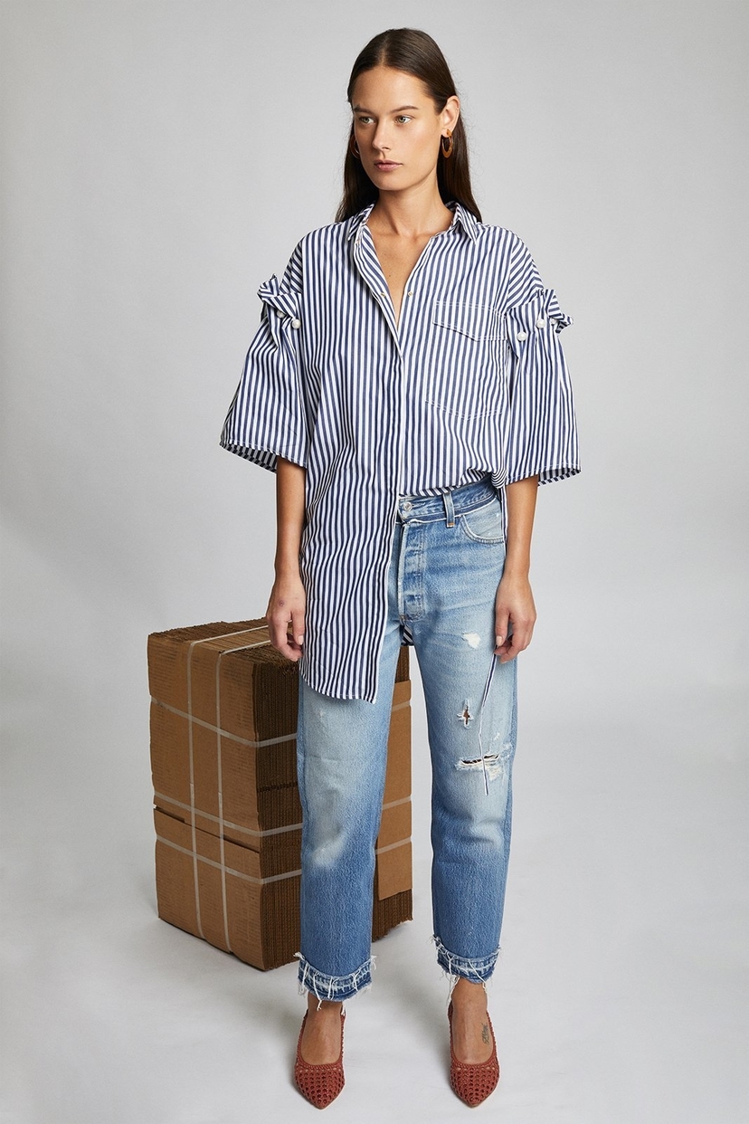 RE/DONE Stove Pipe Released Hem Pants