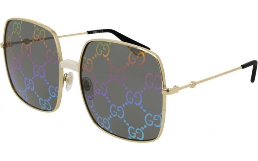 Gucci Gucci Rectangular Metal Sunglasses Accessories