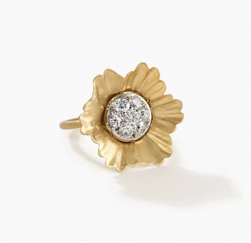 Irene Neuwirth Irene Neuwirth 18K Yellow & White Gold Flower 22mm ring set w/ Full Cut Diamonds (.88cts) Accessories Jewelry Irene Neuwirth Irene Neuwirth 18K Yellow & White Gold Flower 22mm ring set w/ Full Cut Diamonds (.88cts) Accessories Jewelry