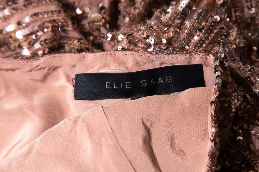 elie saab rose gold dress Look 36
