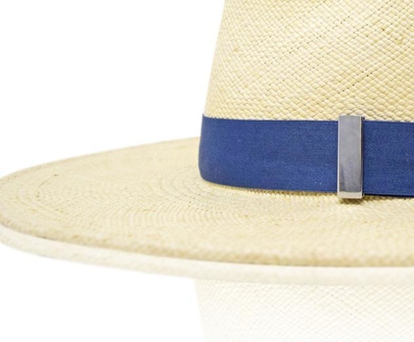 Gigi Burris Gigi Burris Jeanne Hat in Natural/Denim Accessories