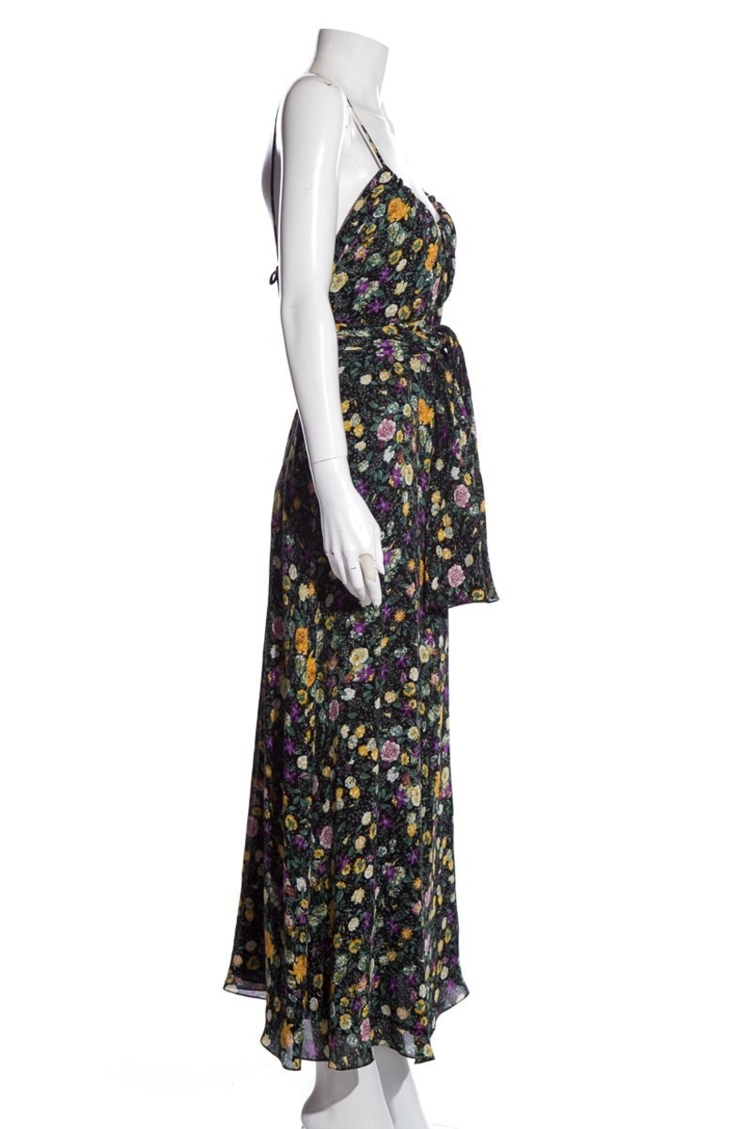 Céline Celine Black & Floral Slip Dress SZ 40 Dresses Sale