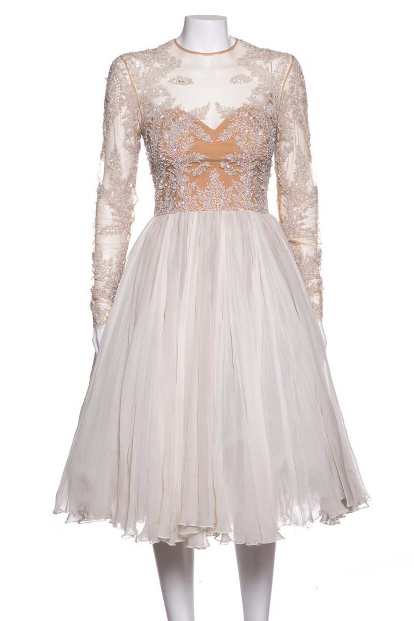 black lace high neck long sleeve draped midi dress ERDEM