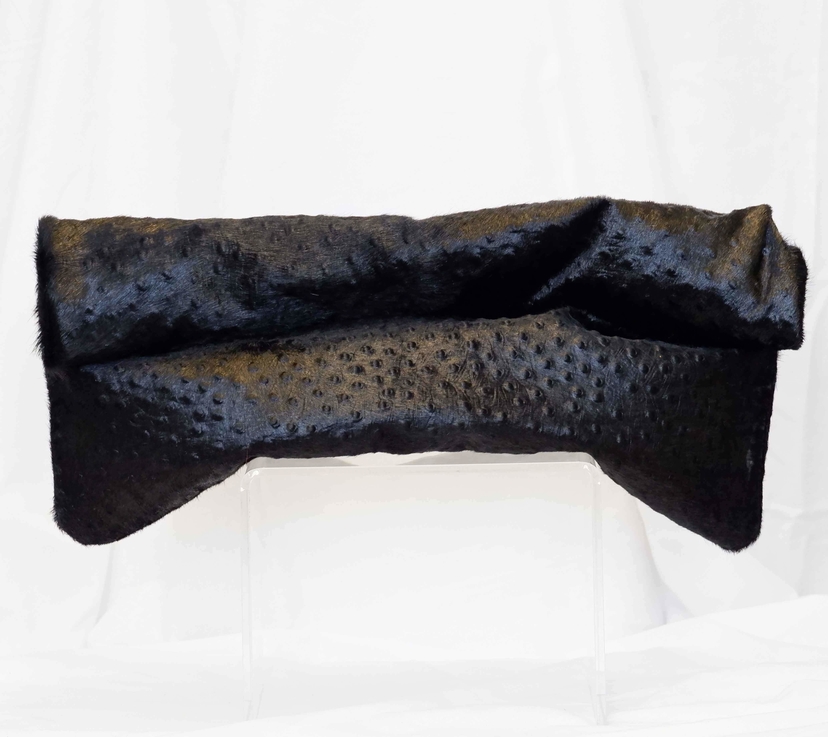 Allison Mitchell Calf Hair Clutch in Midnight Allison Mitchell Calf Hair Clutch in Midnight