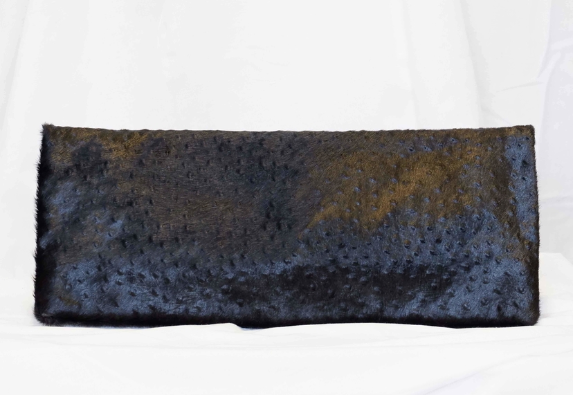 Allison Mitchell Calf Hair Clutch in Midnight Allison Mitchell Calf Hair Clutch in Midnight